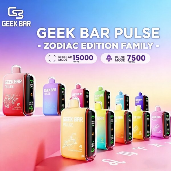 Geek Bar Pulse 15000口 小火箭Geek Bar PulseGeek一次性電子煙 Bar Pulse拋棄式電子煙